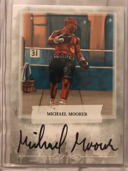 Ringside boxing round 2 Michael Moorer A-MM2 auto /100