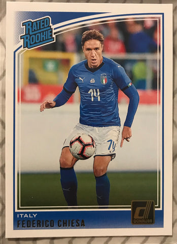 Federico Chiesa Italy Donruss 2018 RATED ROOKIE juventus rc #192