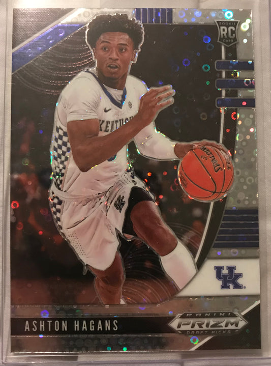 2020-21 Panini Prizm silver disco fast break Ashton Hagans rookie rc #79