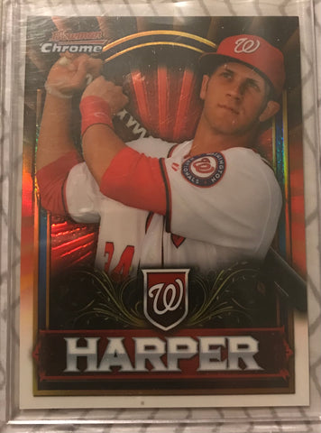 2011 Bowman Chrome Bryce Harper Retail Exclusive Rookie RC Refractor BCE1