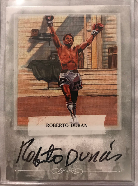 Ringside boxing round 2 Roberto Duran A-RD2 auto /100