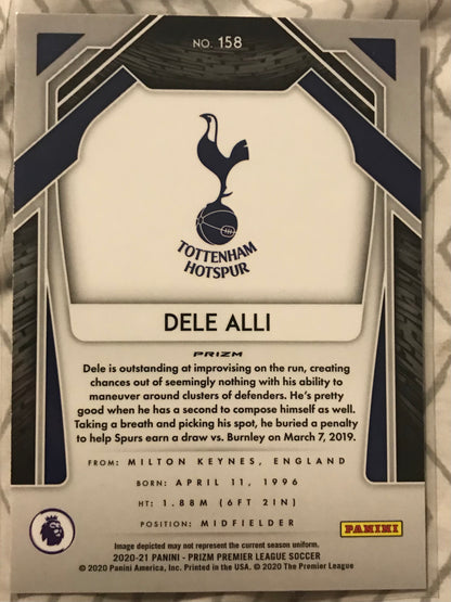 2020-21 Prizm Premier League Soccer #158 Dele Alli - Tottenham  SP RED ICE