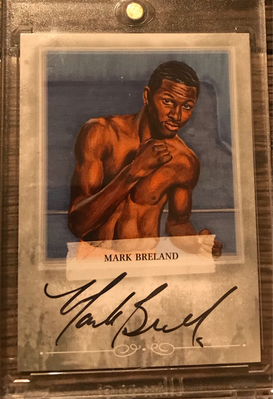 2010 Ringside Boxing Round 1 Mark Breland Autograph A-MB2 silver version 1 of 90