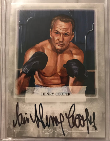 Ringside boxing round 2 Sir Henry Cooper A-HCO1 auto /100