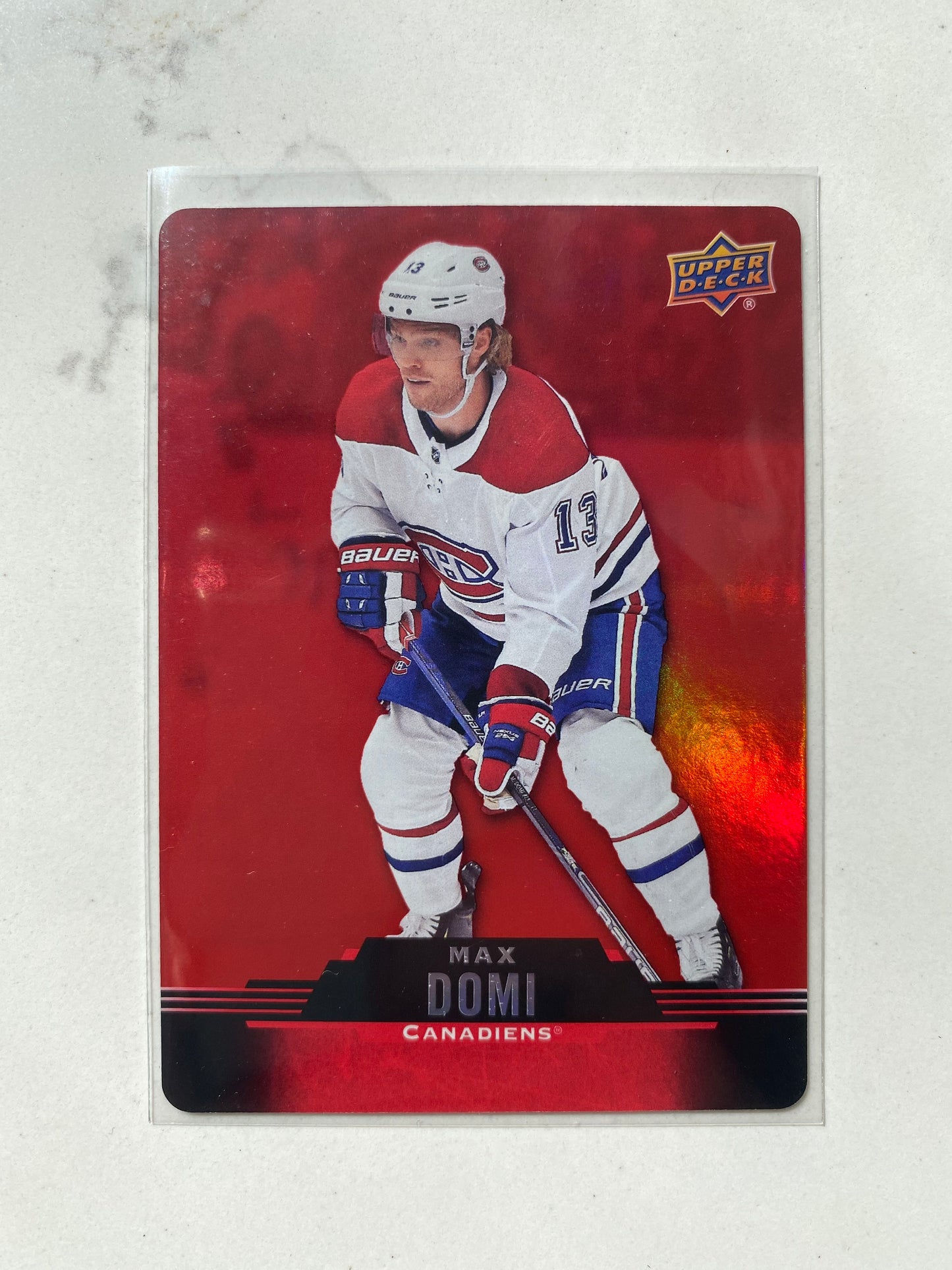 Tim Hortons Hockey 2020-21 Red Parallel Die Cuts