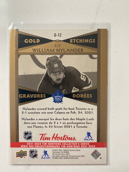 Tim Hortons Hockey Gold Etchings 2021-22 G1 to G12 You Pick